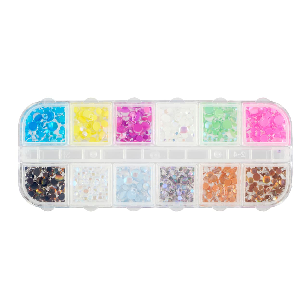 Rainbow AB Glass Flatback Rhinestones Mix by Bead Landing™